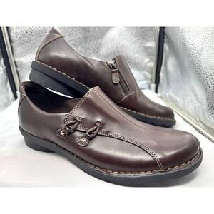 Clarks Brown Leather Loafers